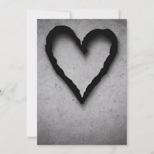 Carte De Remerciements Coeur gauche, no 01