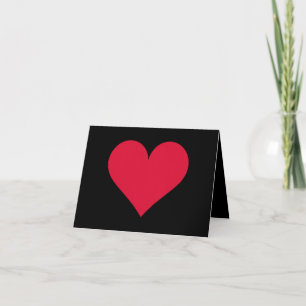 Carte De Remerciements Cœur Saint Valentin Amour Cœur