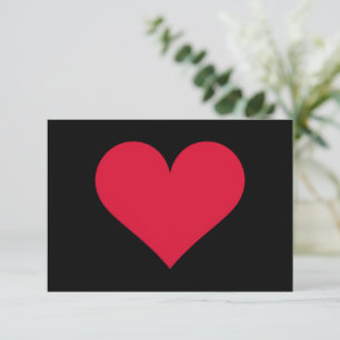 Carte De Remerciements Cœur Saint Valentin Amour Cœur