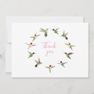 Carte De Remerciements Colibri