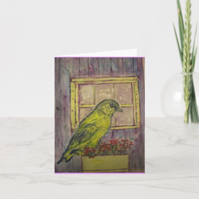 Carte De Remerciements Colibri dans la fenêtre (Devant)