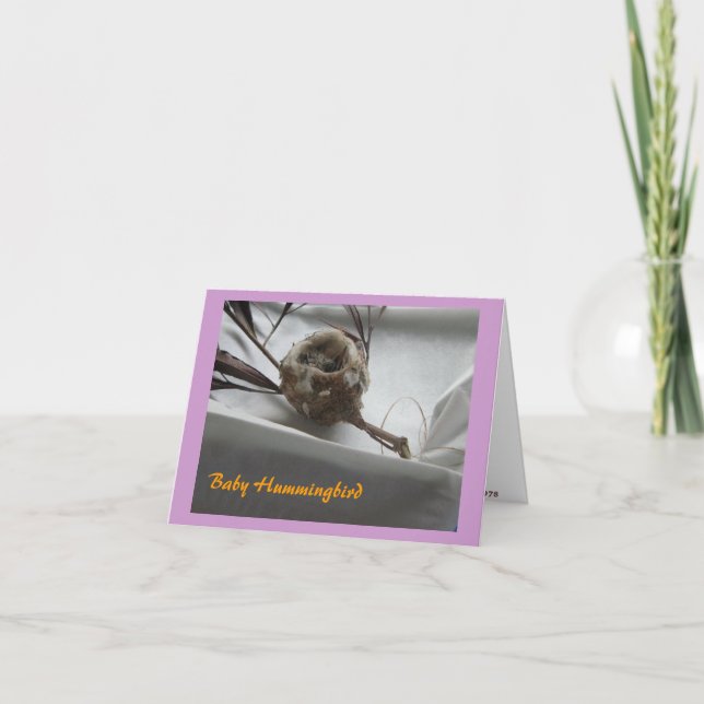 Carte De Remerciements Colibri de bébé (Devant)