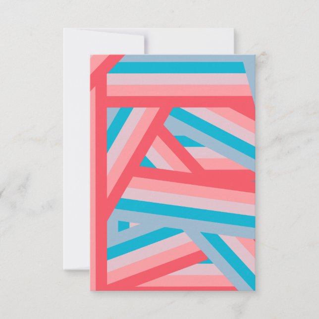 Carte De Remerciements Collage arc-en-ciel (Devant)