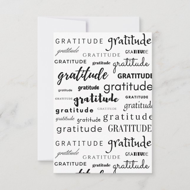 Carte De Remerciements Collage de Gratitude pour toutes les occasions (Devant)