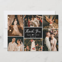 Collage de plusieurs photos de mariage élégant noi