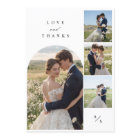 Collage photo de mariage simple et élégant