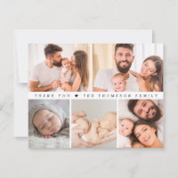 Collage photo personnalisé pour baby shower simple