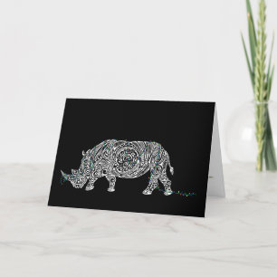 Carte De Remerciements Collection Chaos de Noël : Rhino