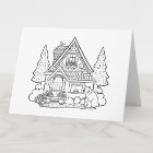 Colorez votre propre chalet et ours de la forêt vi