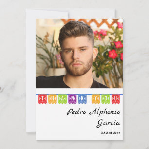 Carte De Remerciements Colorful Mexican Fiesta 2024 Graduation Party