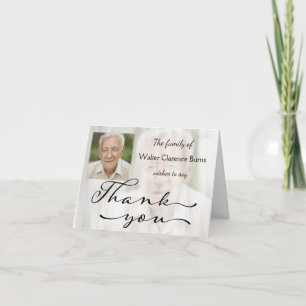 Carte de remerciements commémoratif de photo