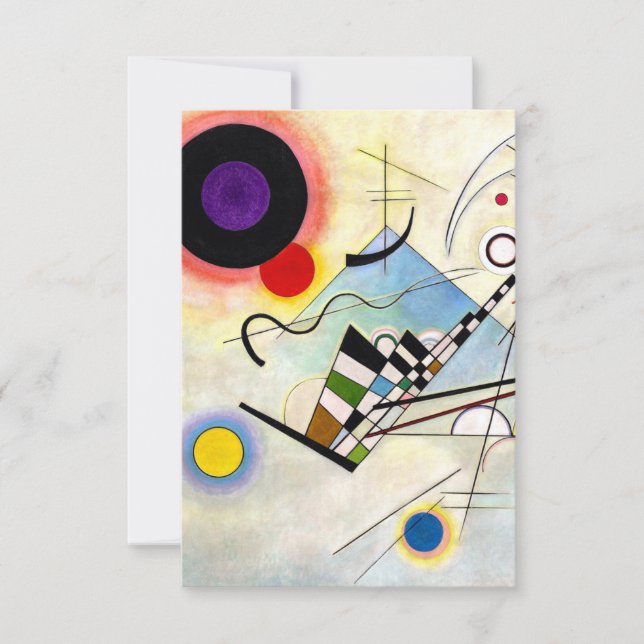 Carte De Remerciements Composition Kandinsky 8 (Devant)