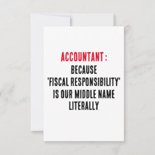 Carte De Remerciements Comptable Parce que la "responsabilité fiscale" es