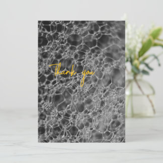 Carte De Remerciements Conception de bulles grises