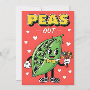 Carte De Remerciements Conception de dessin animé de légume amusant avec