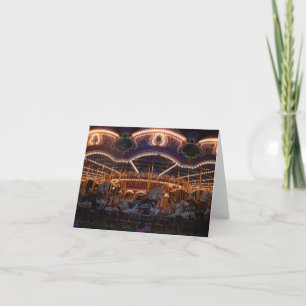 Carte De Remerciements Conception de photos de carrousel Fairytale