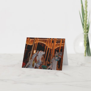 Carte De Remerciements Conception de photos de carrousel Fairytale