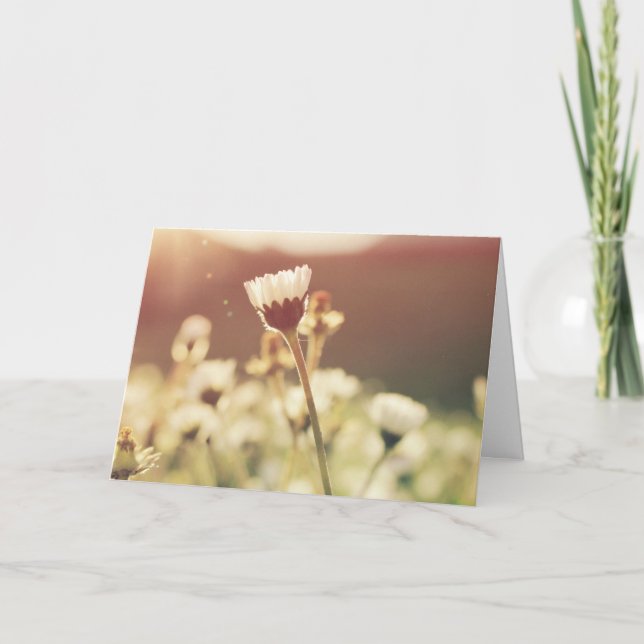 Carte De Remerciements Condolence sympathie fleur de chagrin dans la cart (Devant)