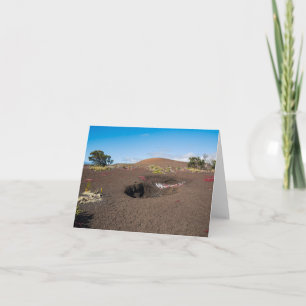 Carte De Remerciements cône de cendres pu’u pua’i le long du sentier byro