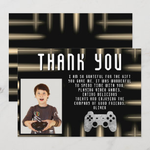 Carte De Remerciements Contrôleur de jeu vidéo Jeux Photo Anniversaire
