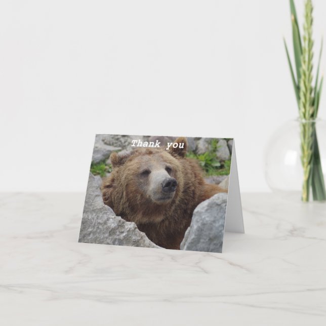 Carte De Remerciements Cook bear (Devant)