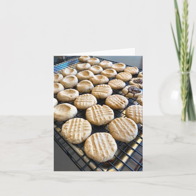 Carte De Remerciements Cookies au beurre d'arachide (Devant)