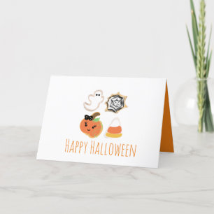 Carte De Remerciements Cookies Halloween Joyeux Halloween Citrouille Fant