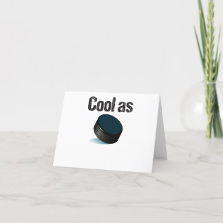 Carte De Remerciements Cool comme Hockey sur Puck