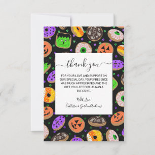 Carte De Remerciements Cool Parties scintillant mignonne Confetti Donuts