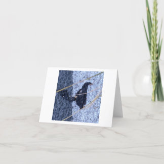 Carte De Remerciements Corbeau Abstrait