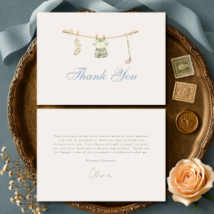 Carte De Remerciements Corde à linge de golf Little Putter Baby Shower