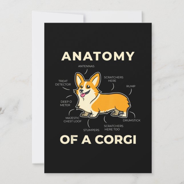 Carte De Remerciements Corgi (Devant)
