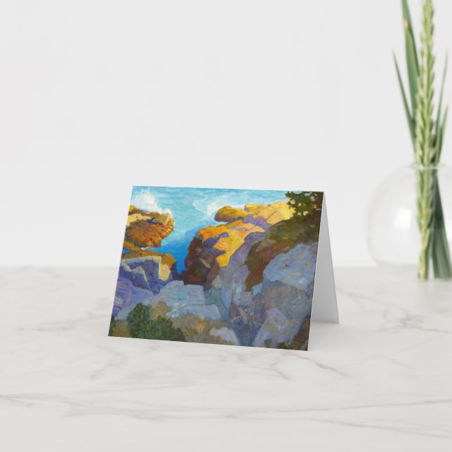 Carte De Remerciements Côte du Maine par Newell Convers Wyeth (Devant)