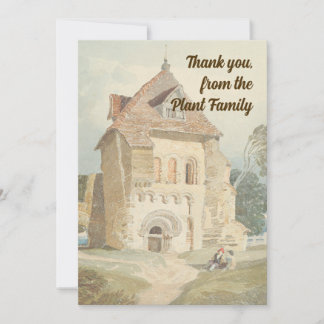 Carte de remerciements Cottage Classique