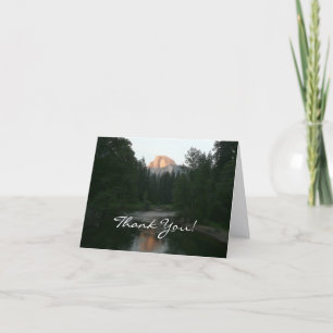 Carte De Remerciements Coucher de soleil sur Half Dome dans le parc natio