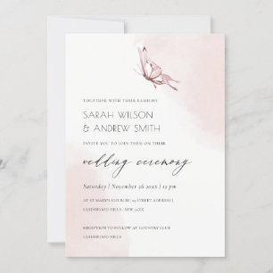 CARTE DE REMERCIEMENTS COULEUR D'EAU BLANCHE CUITE INVITE À MARIAGE À BOU