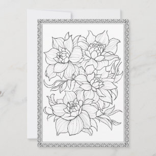Carte De Remerciements Couleur florale simple et élégante Votre propre ca