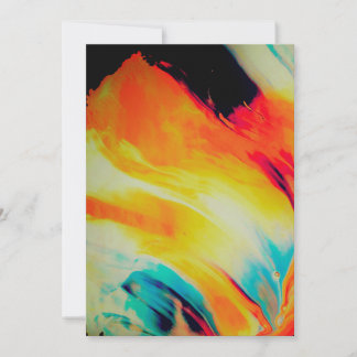 Carte De Remerciements Couleurs Abstraites