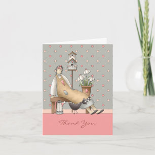 Carte De Remerciements Country Primitive Thank You Card