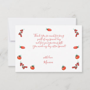 Carte De Remerciements Coupe de plaisir, premier anniversaire
