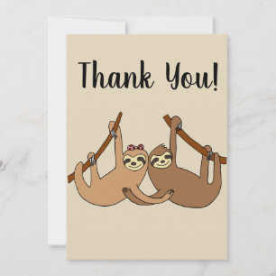 Carte De Remerciements Couples de paresse