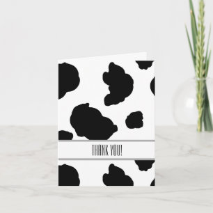 Carte De Remerciements Cow