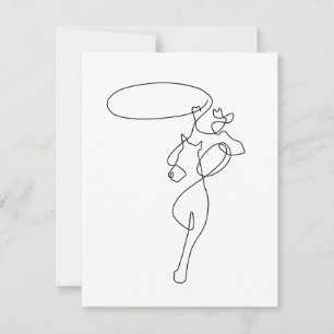 Carte De Remerciements Cowboy