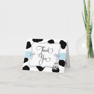 Carte De Remerciements Cowboy Baby shower Thank You Note Card