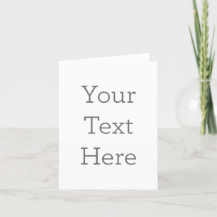 Carte De Remerciements Create Your Own 4" x 5.6" Folded Thank You Card