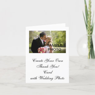 Carte De Remerciements Create Your Own Wedding PhotoThank You Cards