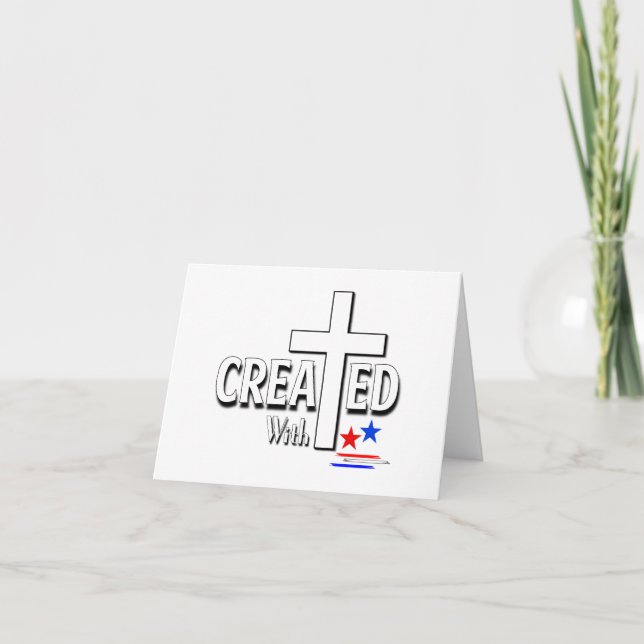 Carte De Remerciements Créé avec les Etats-Unis Happy 4 juillet (Devant)