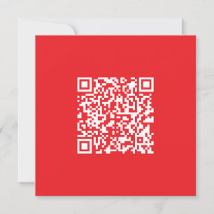 Carte De Remerciements Créer un code QR rouge scannable (modifiable)