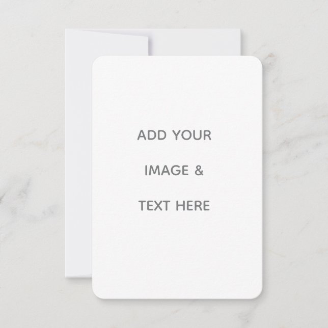 Carte De Remerciements Créez votre propre blanc (Devant)