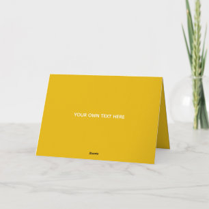 Carte De Remerciements Créez Votre Propre Conception Personnalisée Jaune